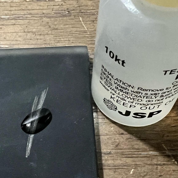 Pyrope Garnet Vintage Handmade Edwardian 10K Gold over Platinum Waterfall Brooch - Picture 13 of 16